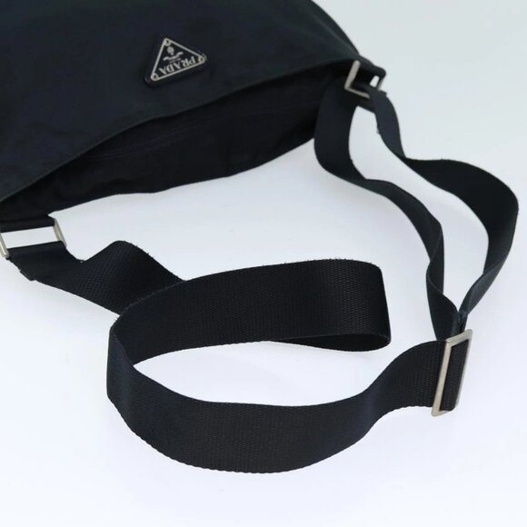 PRADA Shoulder Bag Nylon Black Auth bs13949 - Picture 7 of 16